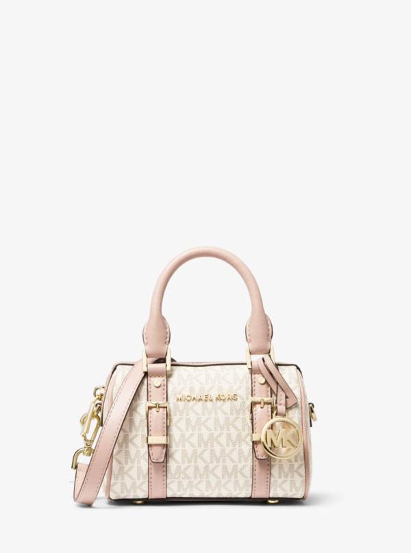 Damske Spojková Taška Michael Kors Bedford Legacy Extra-Small Logo Duffle Ruzove - Kabelky Michael Kors Akcia | FQSJN-3042